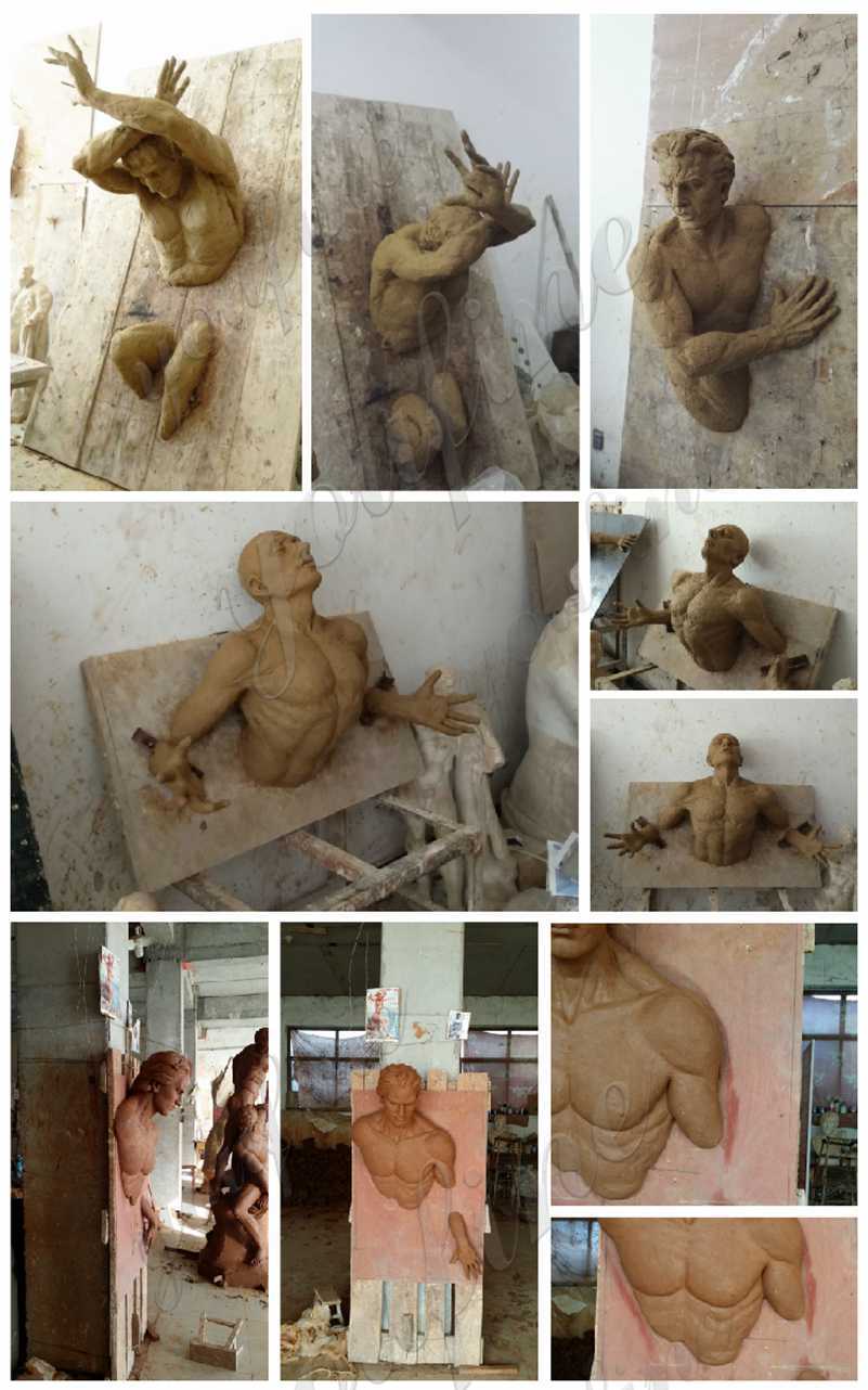 Bronze Matteo Pugliese Replica Abstract Nude Man Sculpture Suppliers  BOKK-105 - YouFine Sculpture