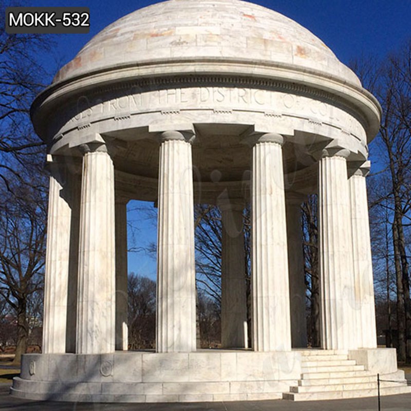 Outdoor White Marble Columns Gazebo with Competitive Price MOKK-677 ...