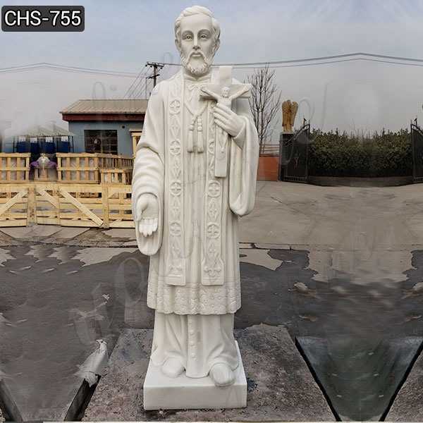 Outdoor Catholic St. Francis Xavier Marble Statue Suppliers CHS-755