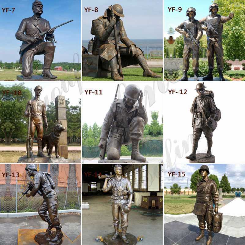 Custom Bronze Military Memorial Statues