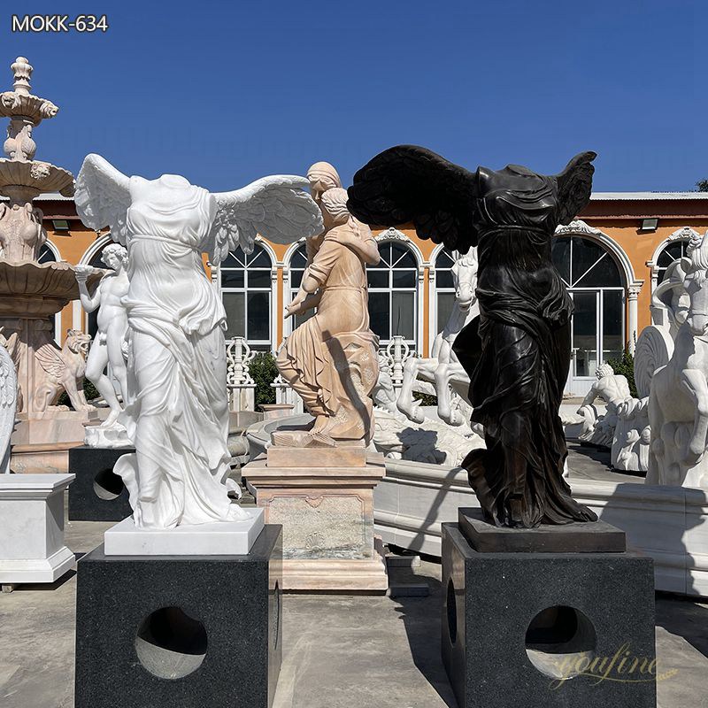 Famous Life Size Marble Winged Victory of Samothrace Statue for Sale MOKK-634