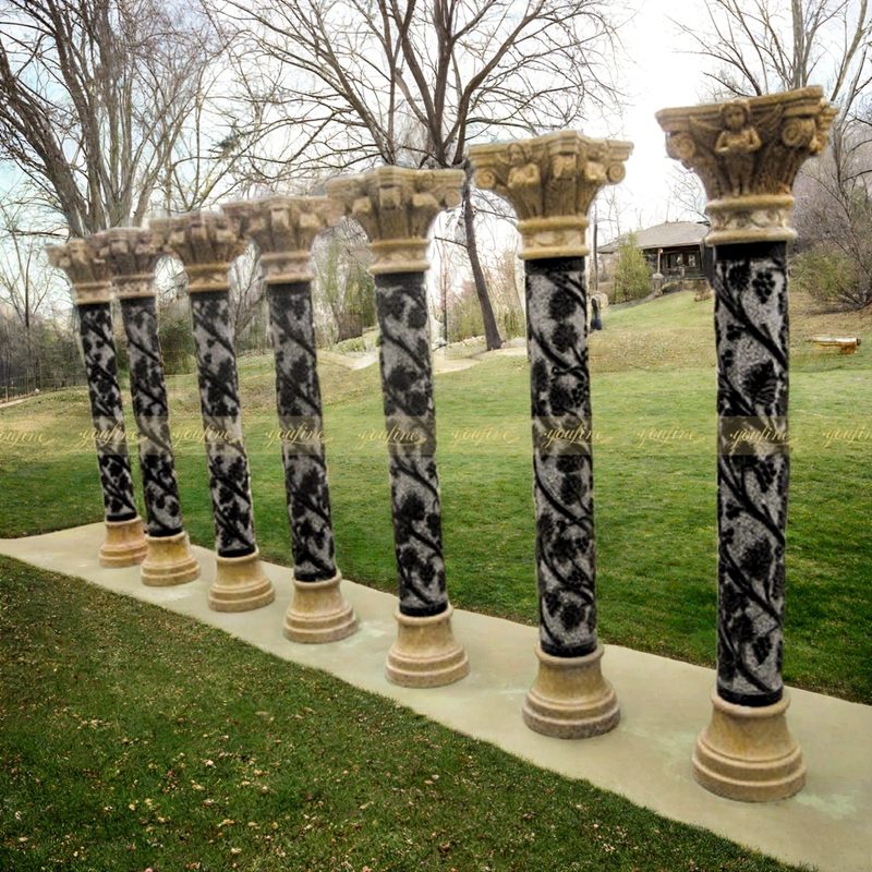 Roman Natural Marble Column Pedestals from Manufacturers MOKK-577