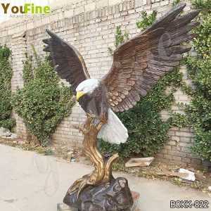 Life Size Solid Bronze Eagle Statue for Garden Decor for Sale BOKK-822 ...