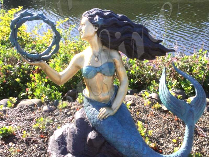 large bronze mermaid statue-YouFine Sculpture