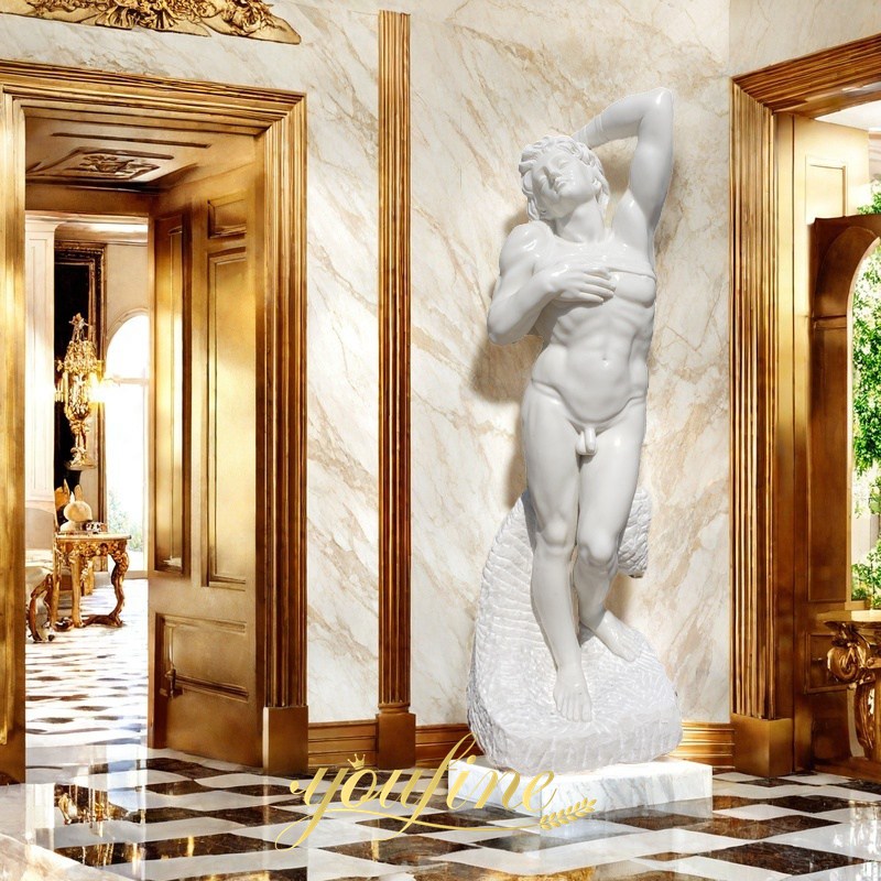 white Marble Michelangelo Dying Slave statue Replica