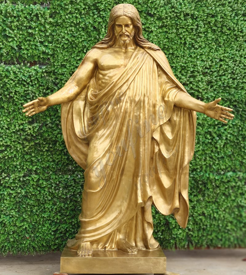 Jesus with open arms statue