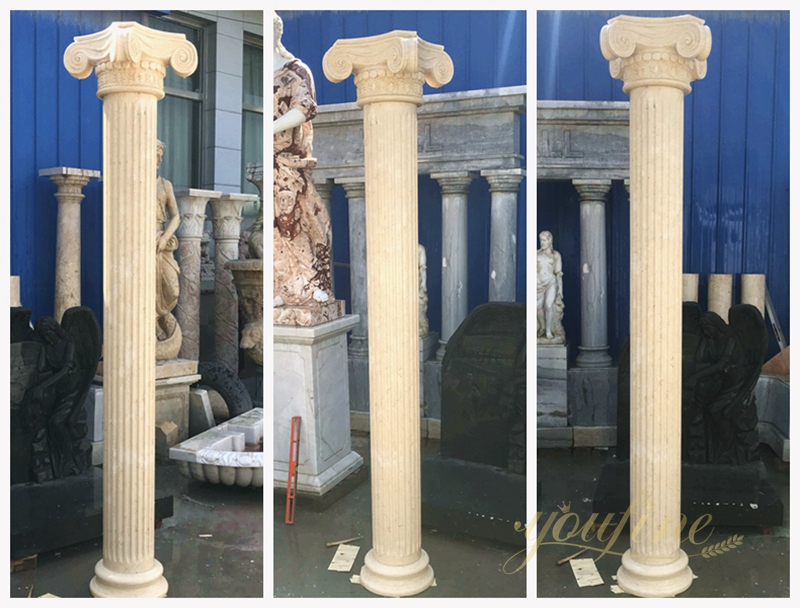 Large Antique Greek Architecture Columns 