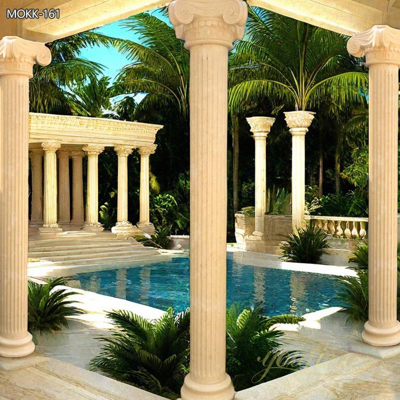 Large Antique Greek Architecture Columns