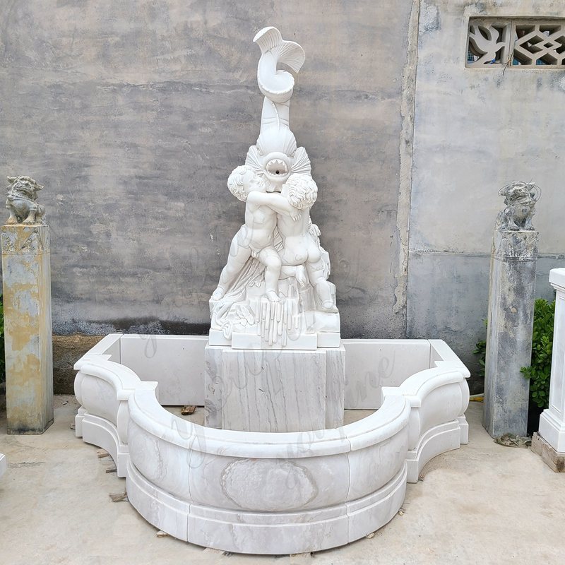 white wall fountain