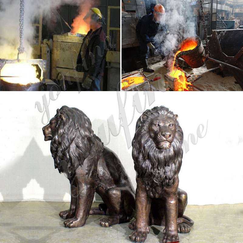 Casting Bronze Animal Statue of Lion