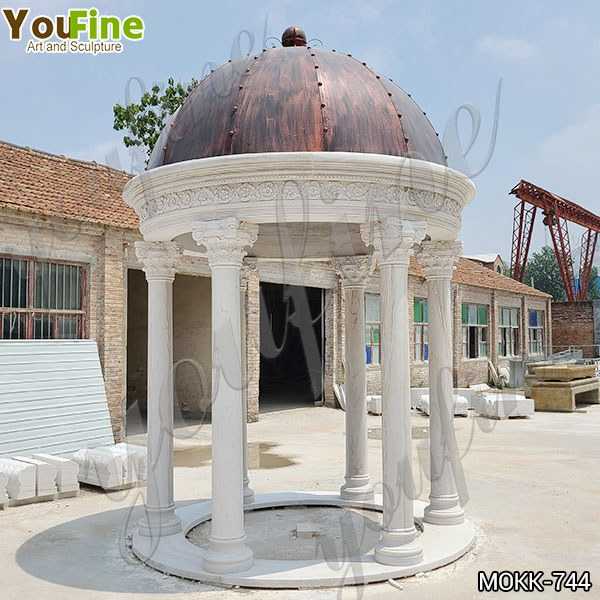 Customized White Marble Gazebo for Wedding