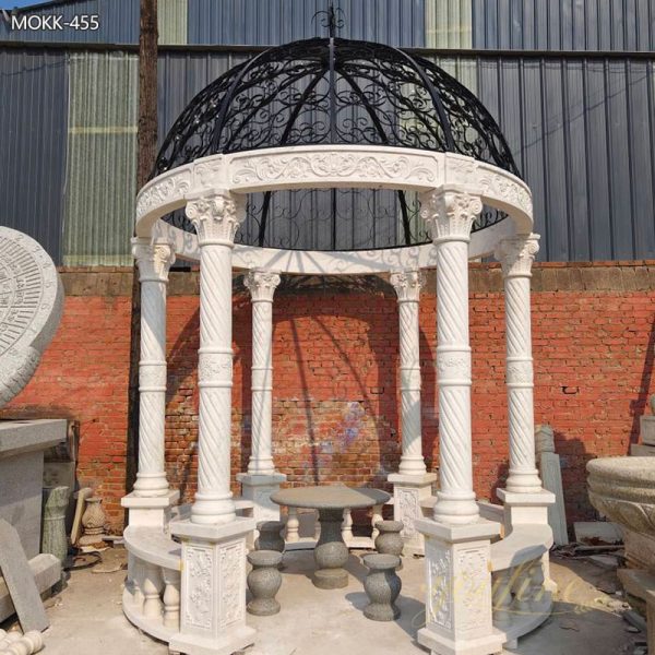 Large Cheap White Marble Outdoor Gazebo for Wedding Ceremony for Sale