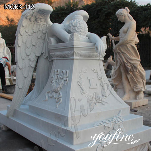 Hot Sell Life Size Weeping Angel Monument Headstone Angel Statues for ...
