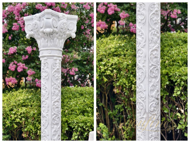 Marble Corinthian White Columns for Wedding