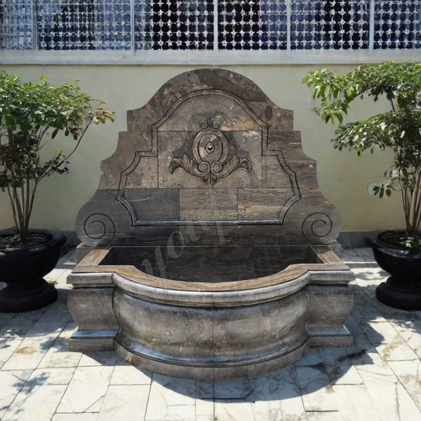 Antique garden wall water feature