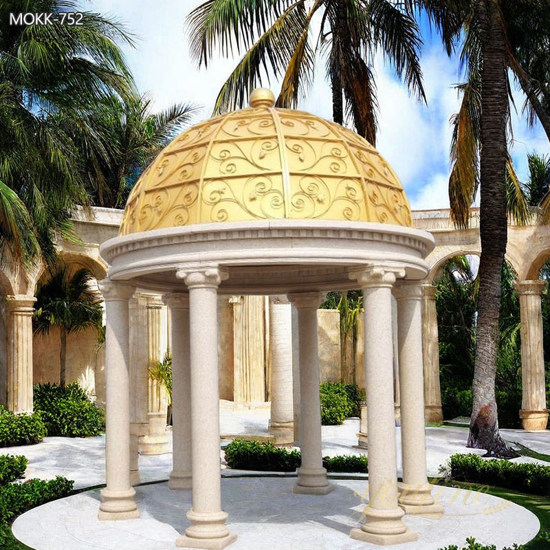 Customized Sandstone Gazebo for Garden MOKK-752