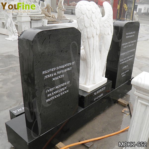 Marble Angel Memorials Headstones Back Details