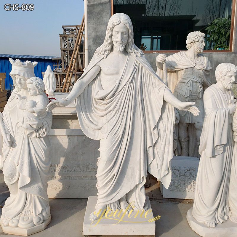 Catholic-White-Marble-Jesus-Christ-Statue