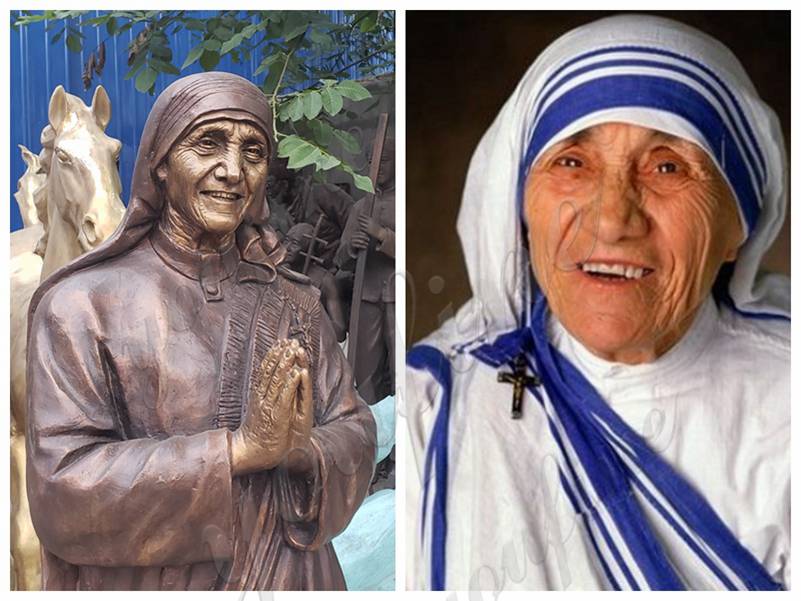 bronze Blessed Teresa statue