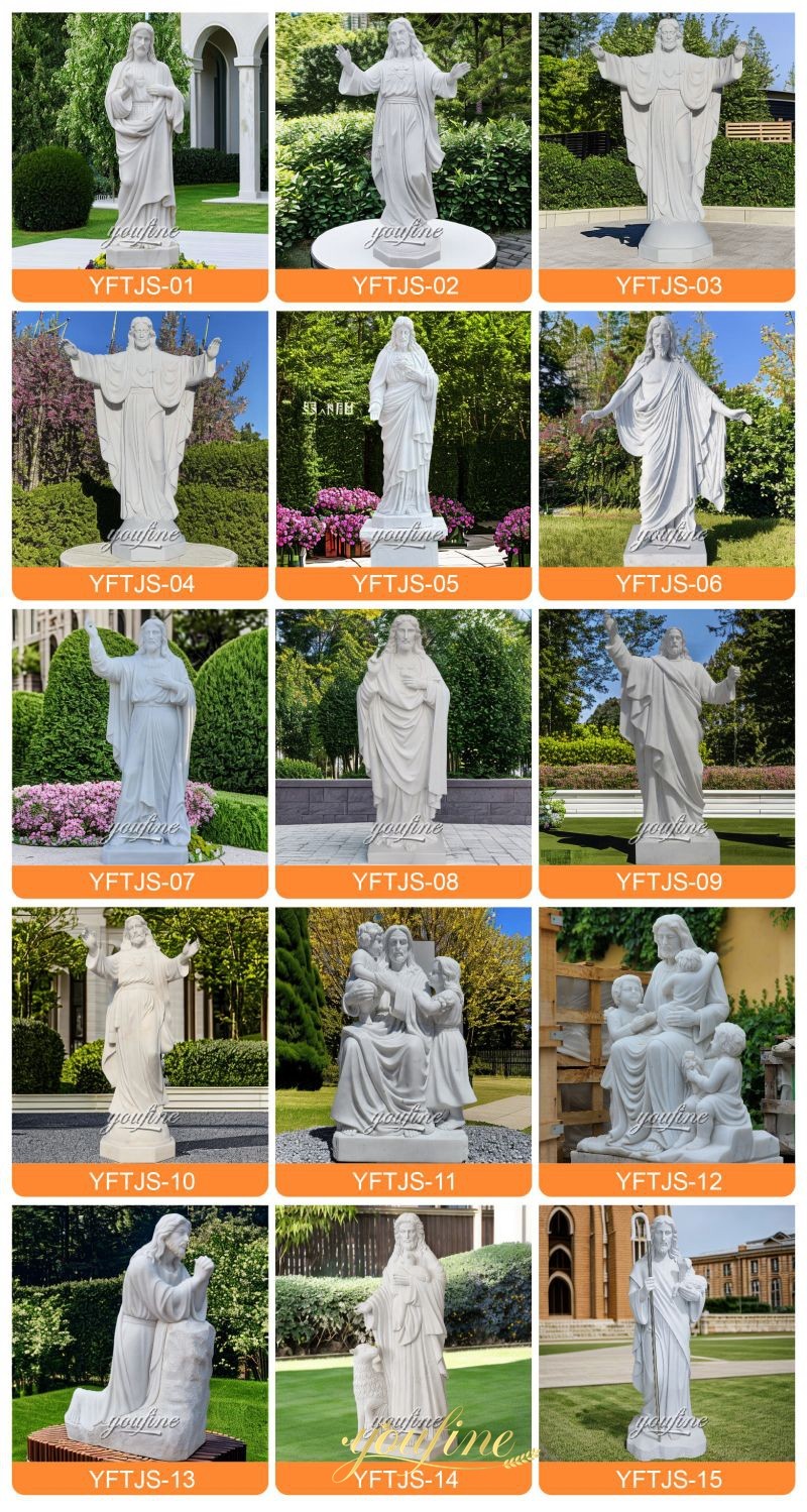 more marble Jesus statue designs