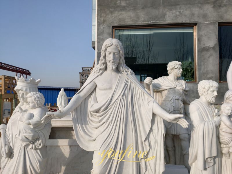 white marble jesus