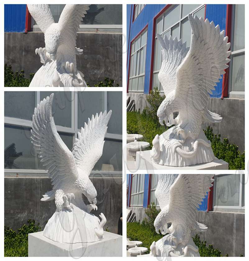 Marble eagle sculpture for sale