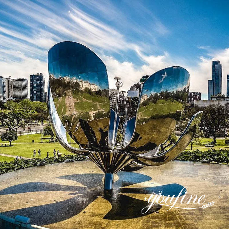 Outdoor Landscape Large Metal Flower Sculpture CSS-234