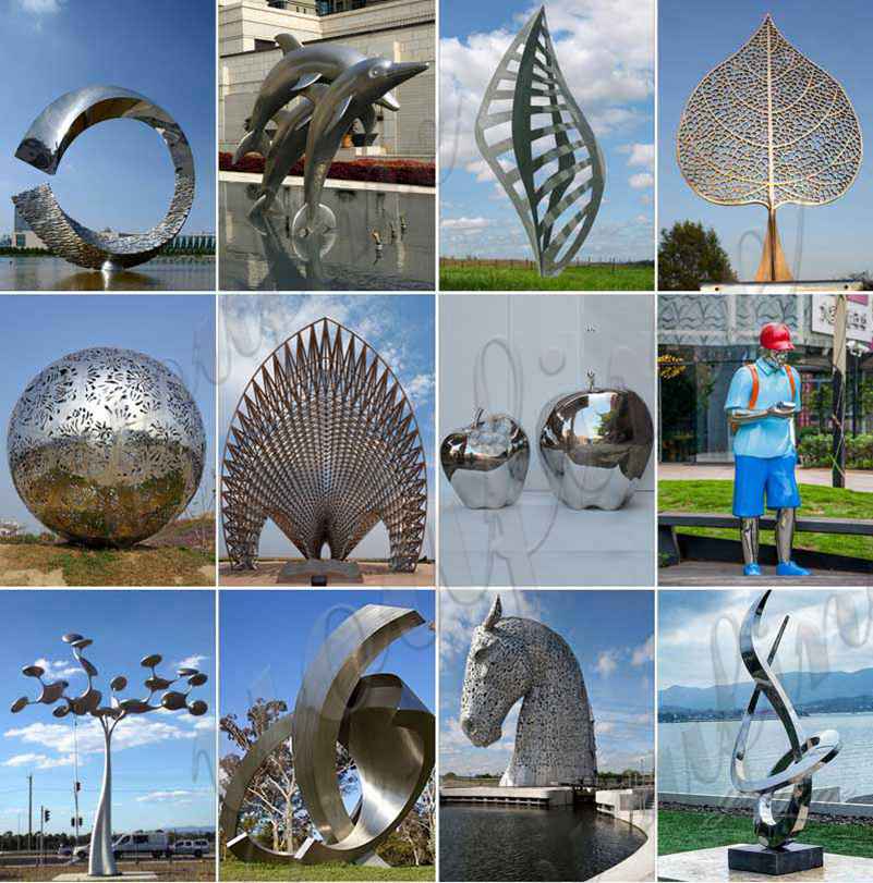 large stainless-steel-sculpture