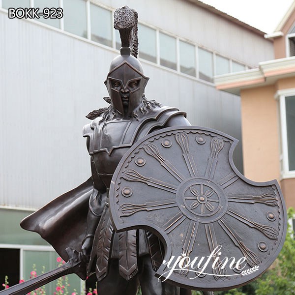 Life Size Bronze Spartan Warrior Outdoor Military Statues