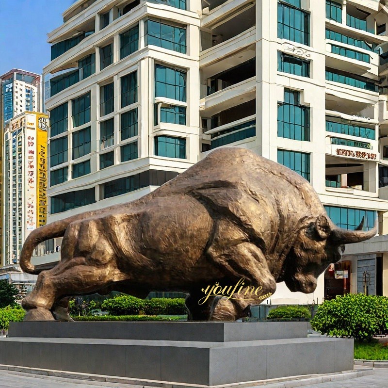 Bronze Outdoor big bull sculpture