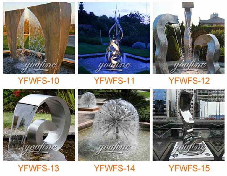 Large Modern Metal Water Fountain Outdoor Garden Art Sculpture for Sale ...