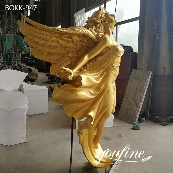 Outdoor Garden Life Size Bronze Angel Statue