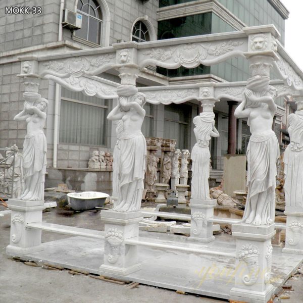 Outdoor Yard Marble Italy Pavilion with Beach Factory Sale