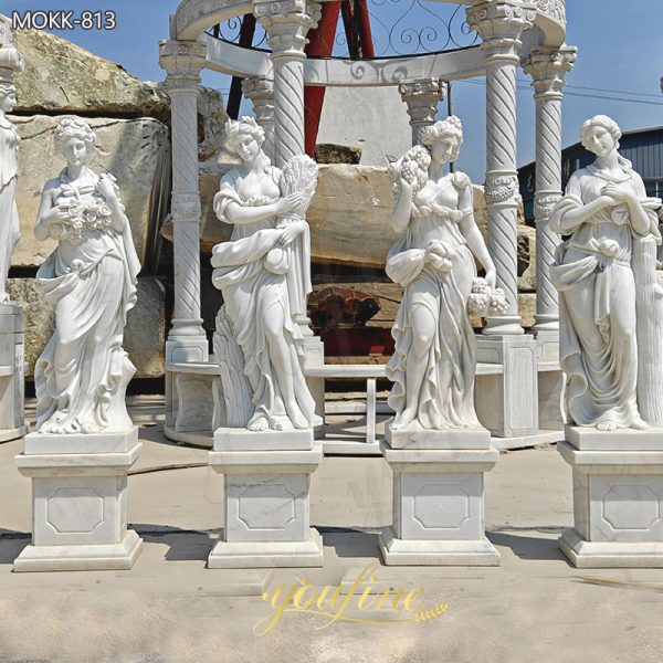 Life Size Marble Four Seasons Statues Garden for Sale MOKK-813