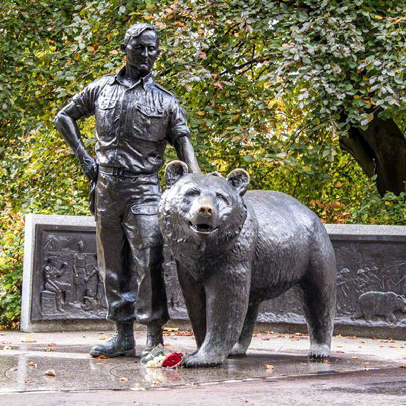 bronze wojtek statue