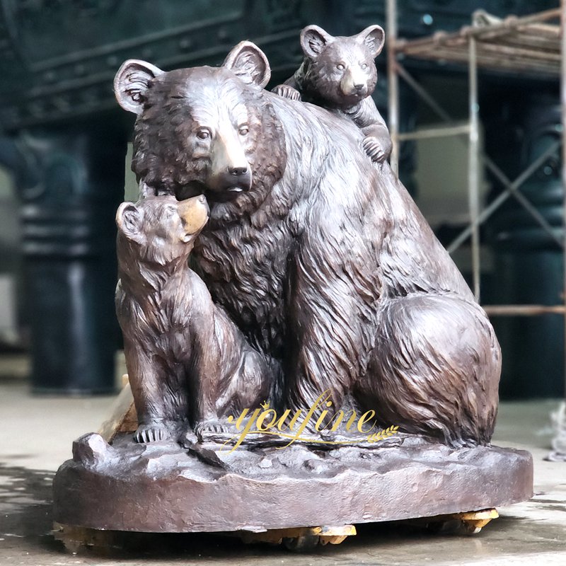 bronze bear statue