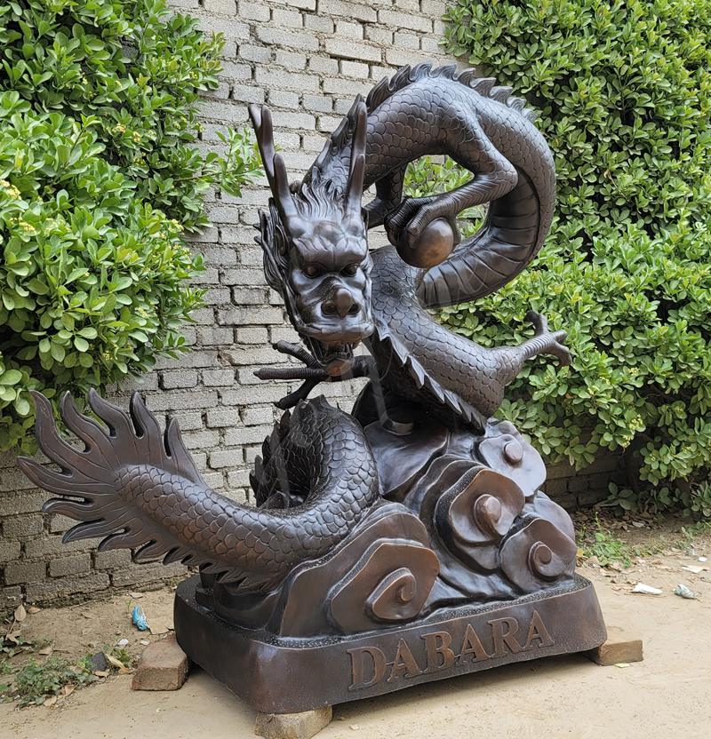 outdoor dragon water fountain