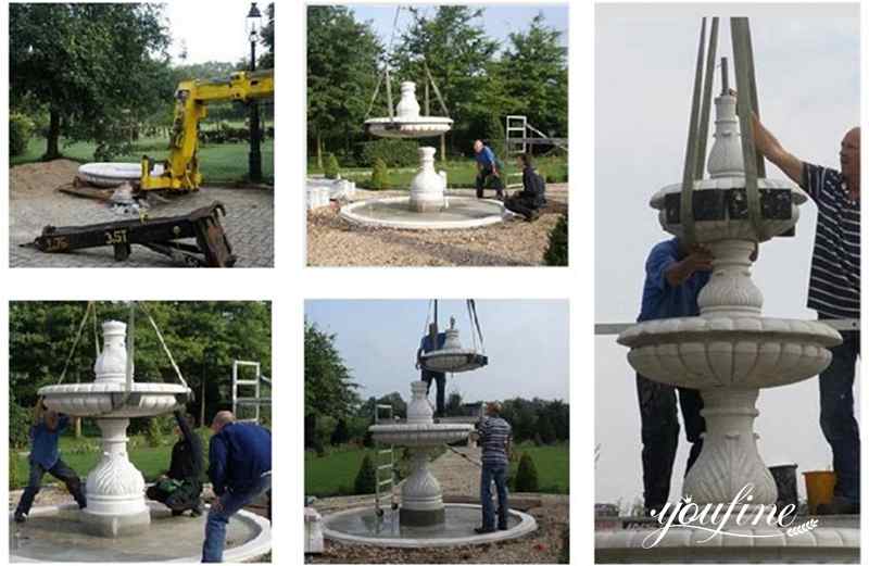 outdoor marble fountain