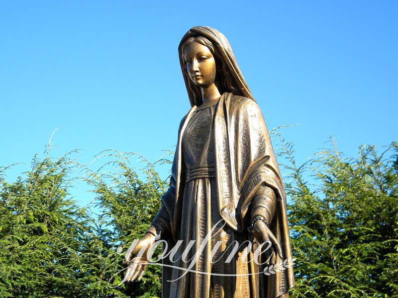 Outdoor Bronze Mary Sculpture for Church Manufacturer BOKK-636 ...