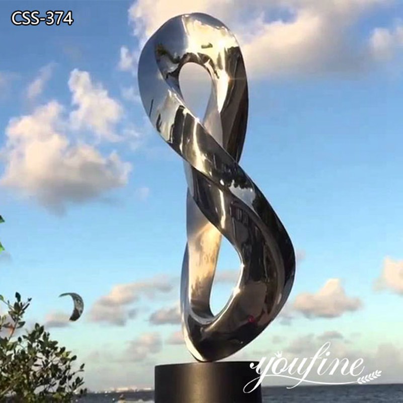 Large Metal Ring Outdoor Sculpture Modern Plaza Decor for Sale CSS-374