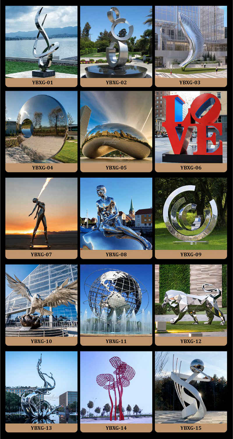 more popular stainless steel sculpture designs