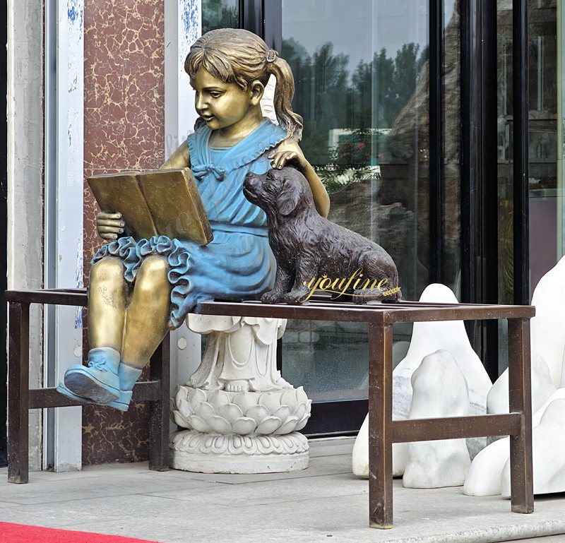 Girl Reading statue