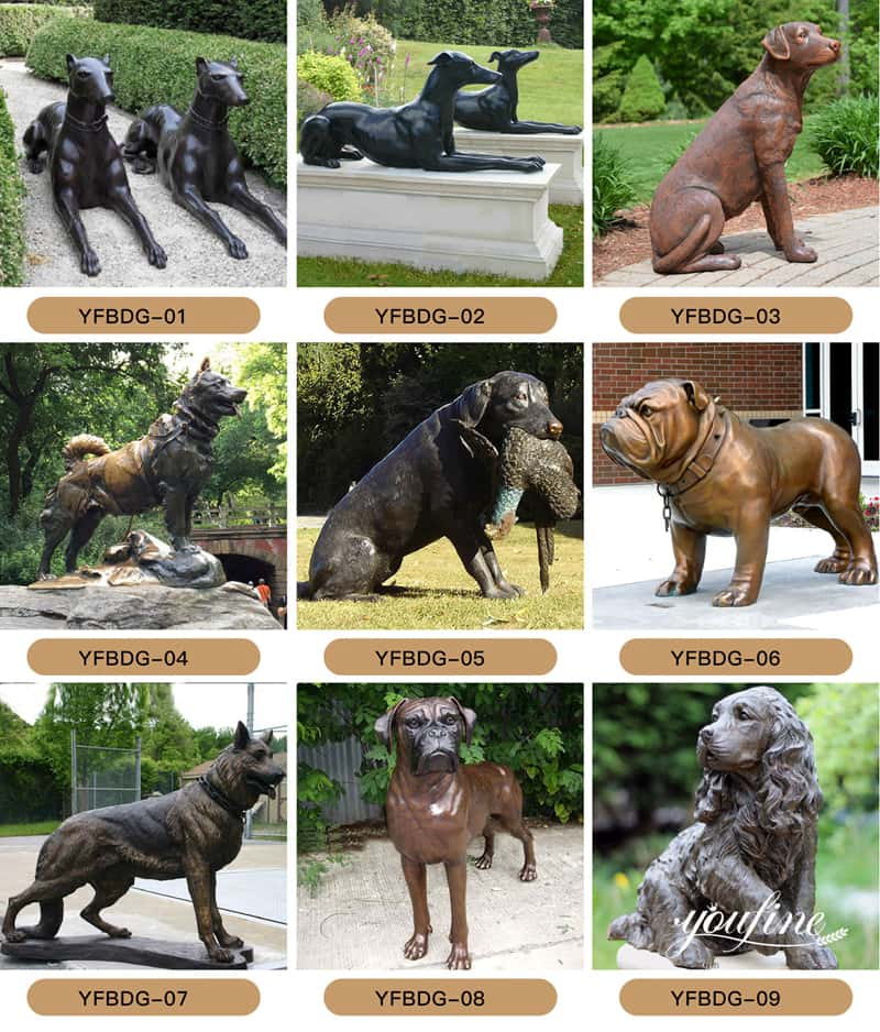 Life Size Bronze Dog Statue Pet Customization Factory Supply BOKK-325 ...