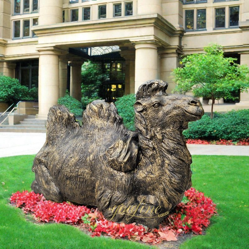 Bronze camel statue