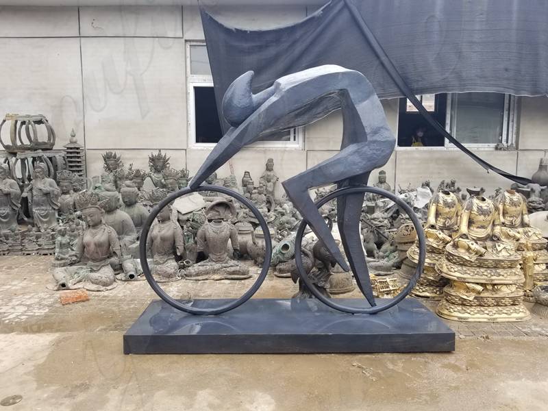 Abstract Cyclist Sculpture (1)