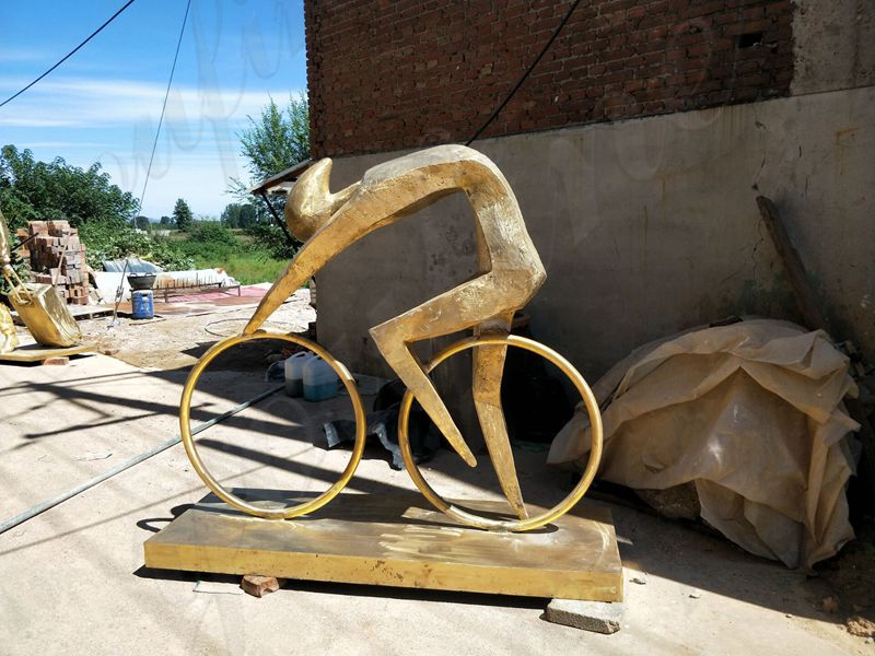 Abstract Cyclist Sculpture (2)