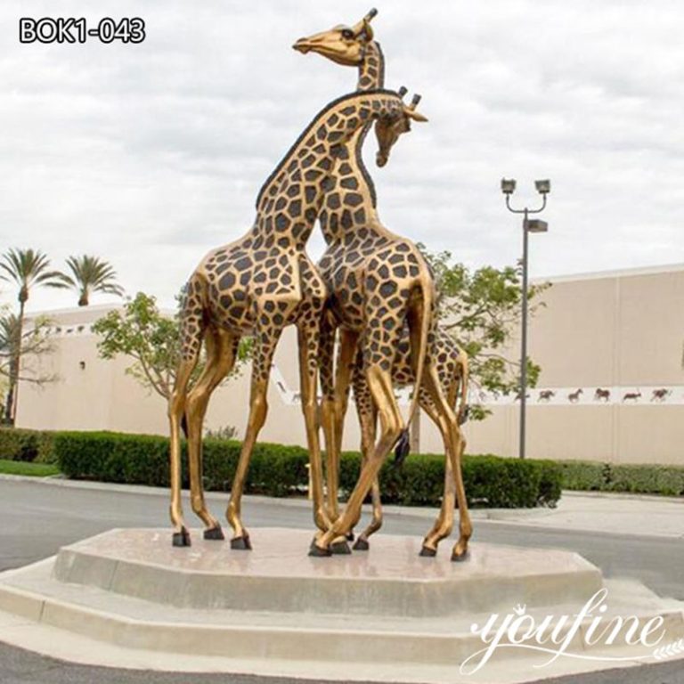 Large Bronze Giraffe Statue Outdoor Art Decor Manufacturer BOK1 043   Large Bronze Giraffe Statue Outdoor Art Decor Manufacturer BOK1 043 2 768x768 