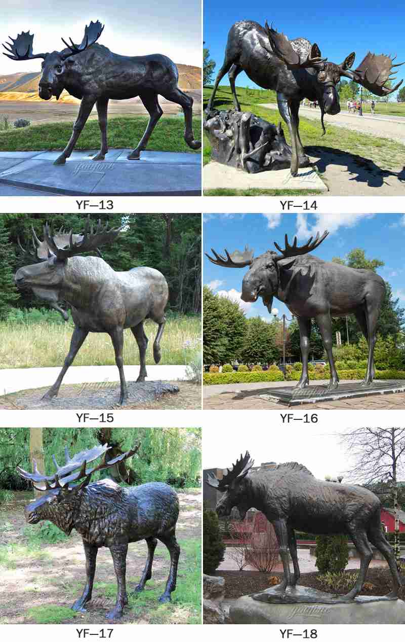 moose statues-YouFine Sculpture (2)