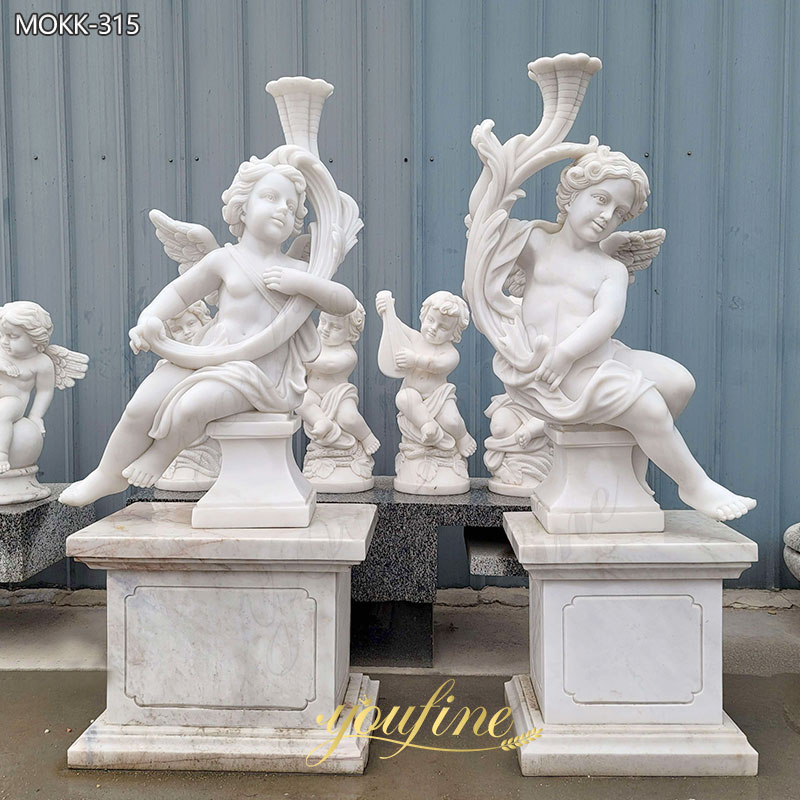 Natural Marble Little Angel Statue for Sale MOKK-315