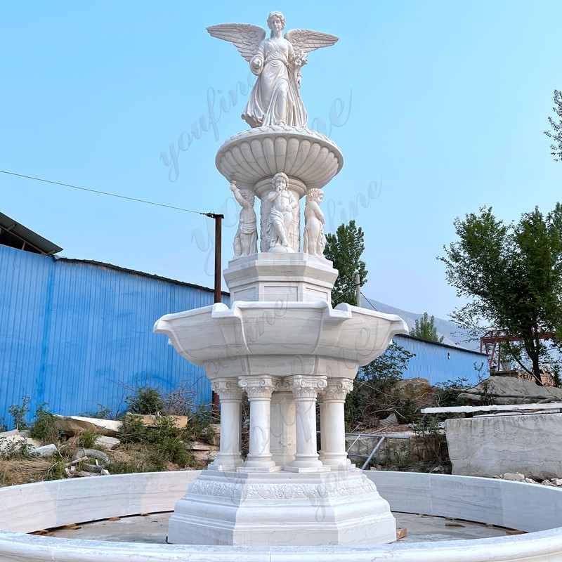 Marble garden fountain